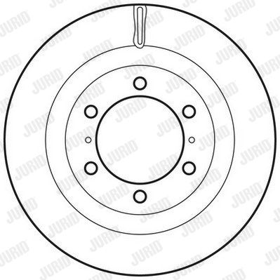 JURID Тормозной диск 562828JC