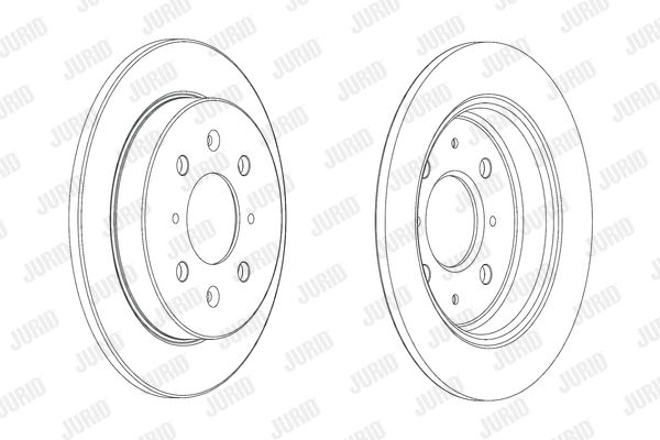 JURID Тормозной диск 562851JC