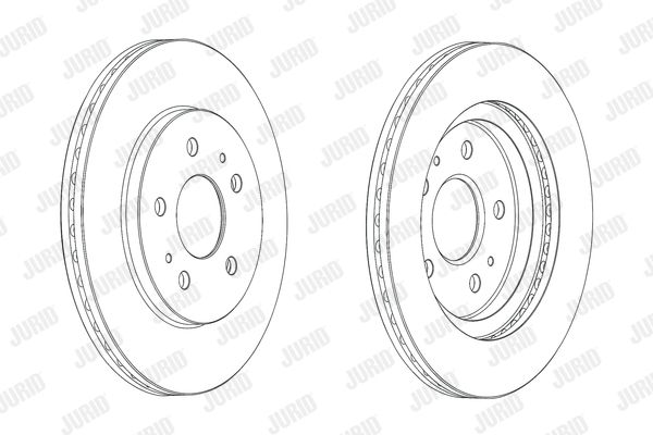 JURID Тормозной диск 562853JC