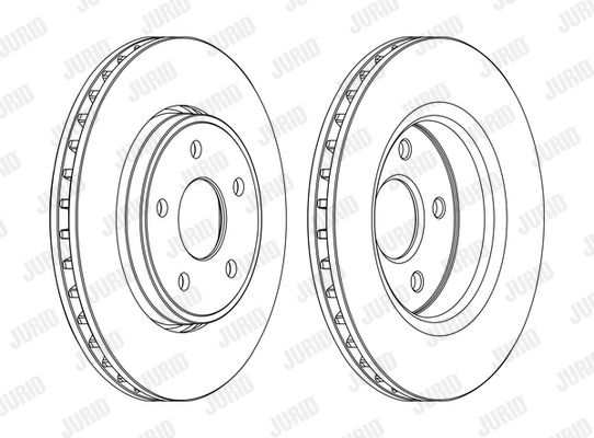 JURID Тормозной диск 562854JC-1