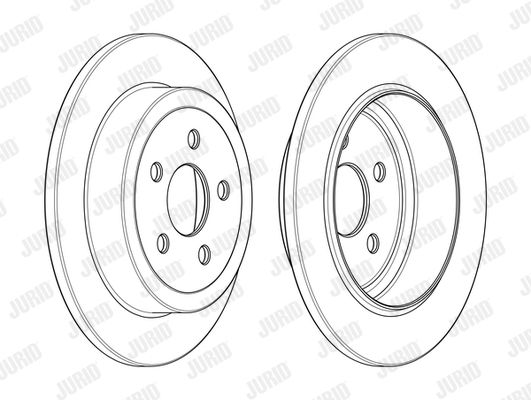 JURID Тормозной диск 562862JC