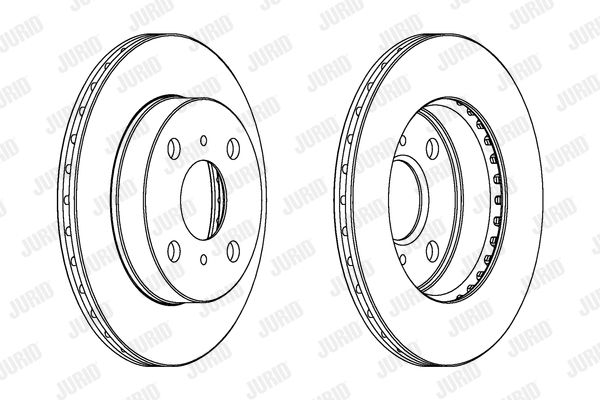JURID Тормозной диск 562867JC