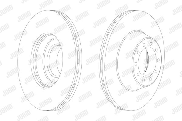 JURID Тормозной диск 567115J