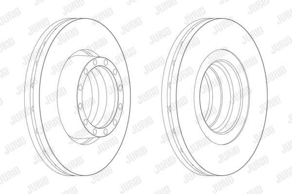 JURID Тормозной диск 567117J