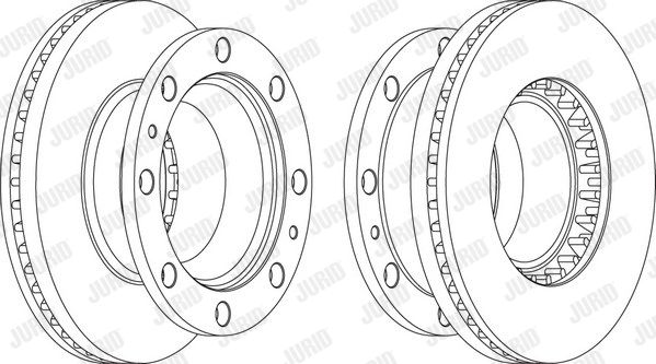 JURID Тормозной диск 567575J