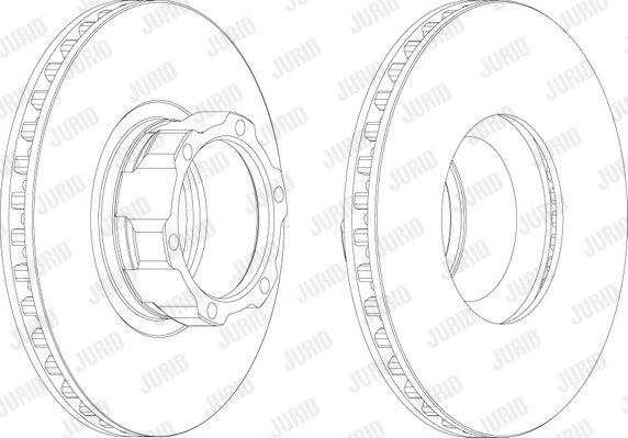 JURID Тормозной диск 567762J