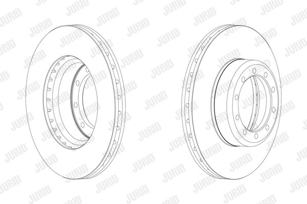 JURID Тормозной диск 567949J