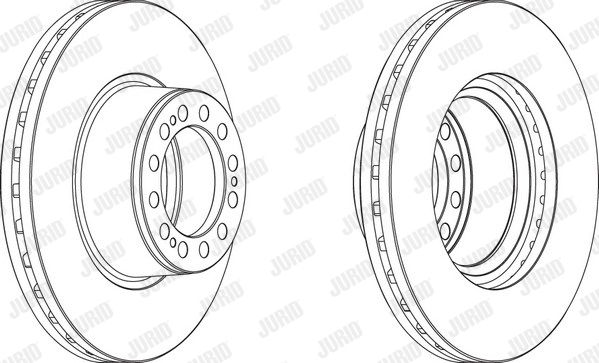JURID Тормозной диск 569001J