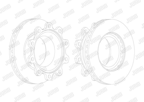 JURID Тормозной диск 569020J