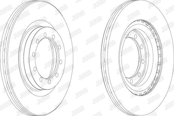 JURID Тормозной диск 569101J
