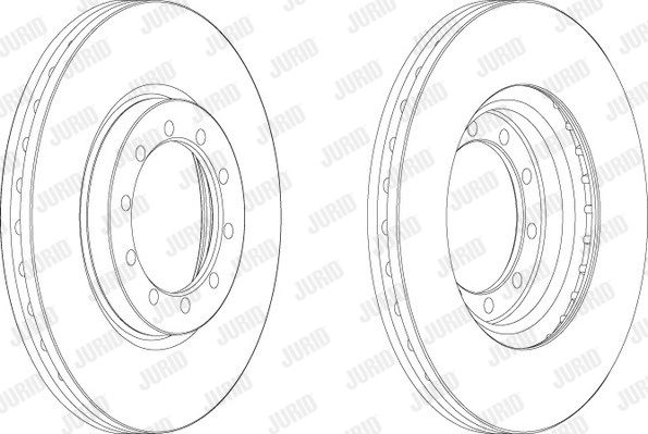 JURID Тормозной диск 569102J