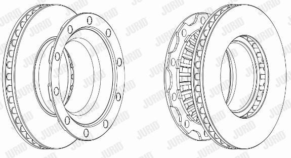 JURID Тормозной диск 569141J