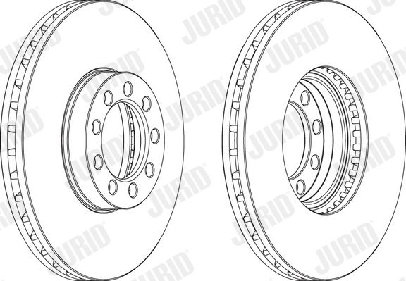JURID Тормозной диск 569153J
