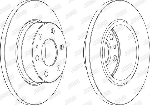 JURID stabdžių diskas 569162J