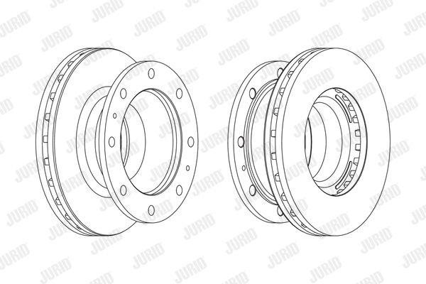 JURID stabdžių diskas 569170J