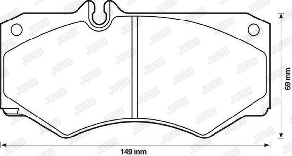 JURID Комплект тормозных колодок, дисковый тормоз 571272D