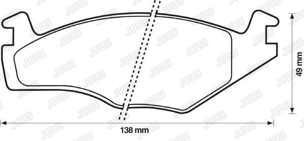 JURID Комплект тормозных колодок, дисковый тормоз 571316J