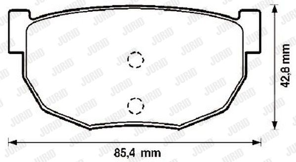 JURID Комплект тормозных колодок, дисковый тормоз 572129J