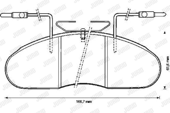 JURID Комплект тормозных колодок, дисковый тормоз 572374J
