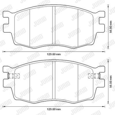 JURID Комплект тормозных колодок, дисковый тормоз 572593J