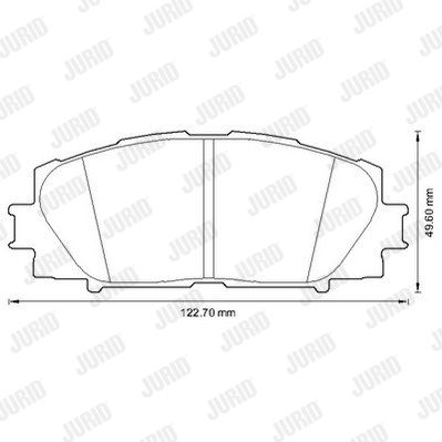 JURID Комплект тормозных колодок, дисковый тормоз 572631J