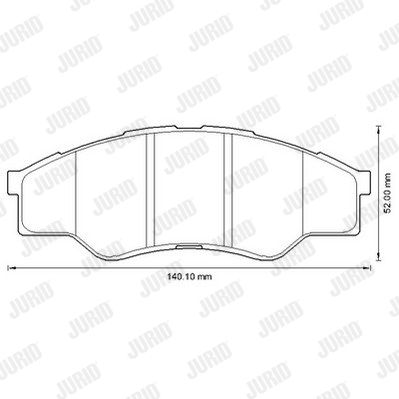 JURID Комплект тормозных колодок, дисковый тормоз 572642J