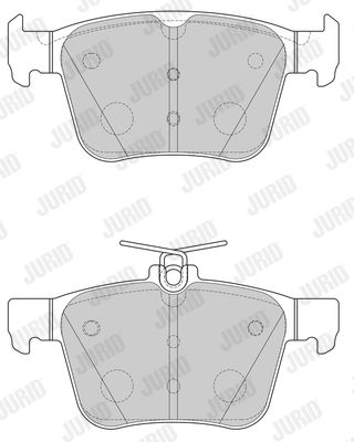 JURID Комплект тормозных колодок, дисковый тормоз 573415J