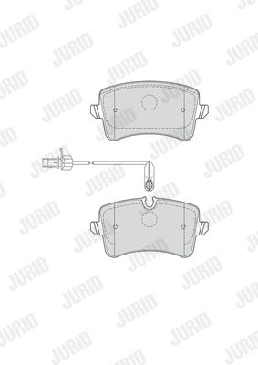 JURID Комплект тормозных колодок, дисковый тормоз 573428J