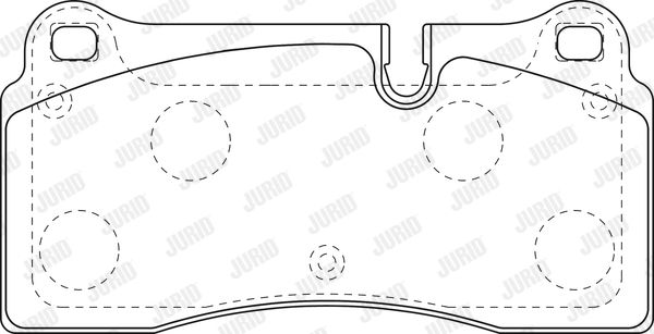 JURID Комплект тормозных колодок, дисковый тормоз 573443J
