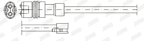 JURID Сигнализатор, износ тормозных колодок 581321