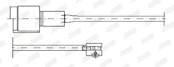 JURID Сигнализатор, износ тормозных колодок 581329