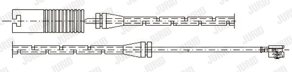 JURID Сигнализатор, износ тормозных колодок 581331