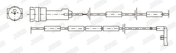 JURID Сигнализатор, износ тормозных колодок 581341