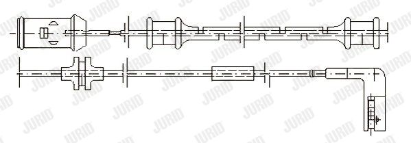 JURID Сигнализатор, износ тормозных колодок 581371
