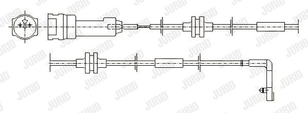 JURID Сигнализатор, износ тормозных колодок 581373