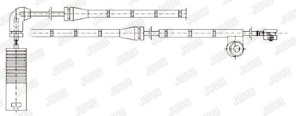 JURID įspėjimo kontaktas, stabdžių trinkelių susidėvėjim 581381