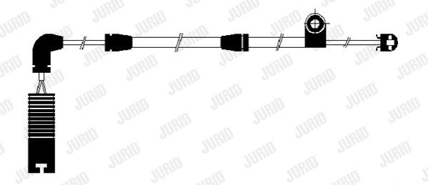 JURID įspėjimo kontaktas, stabdžių trinkelių susidėvėjim 581400