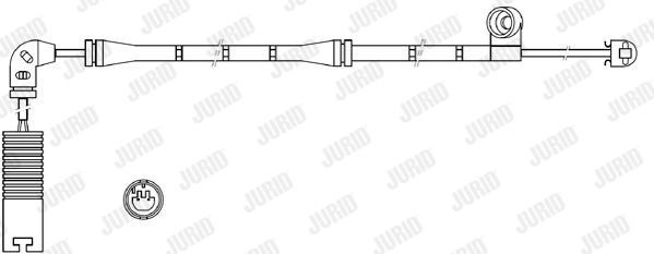 JURID įspėjimo kontaktas, stabdžių trinkelių susidėvėjim 581408