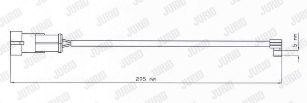 JURID Сигнализатор, износ тормозных колодок 587024
