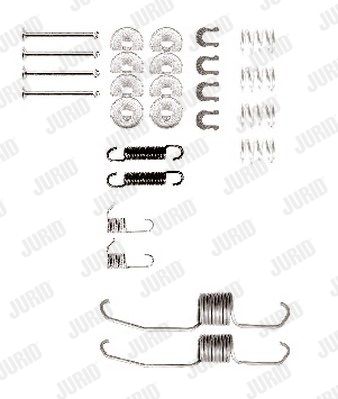 JURID Комплектующие, тормозная колодка 771080J