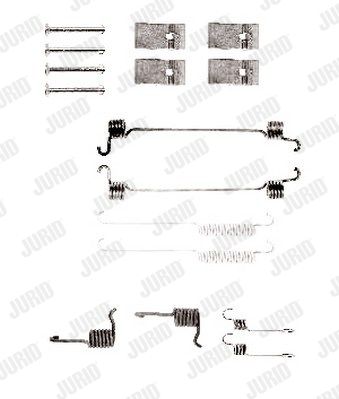 JURID priedų komplektas, stabdžių trinkelės 771095J