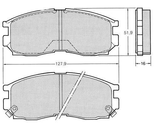 K27 Комплект тормозных колодок, дисковый тормоз 481-2002427