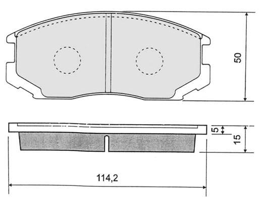 K27 Комплект тормозных колодок, дисковый тормоз 481-2020027