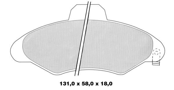 K27 stabdžių trinkelių rinkinys, diskinis stabdys 481-2117127