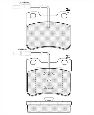 K27 Комплект тормозных колодок, дисковый тормоз 481-2117927