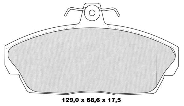 K27 stabdžių trinkelių rinkinys, diskinis stabdys 481-2151527