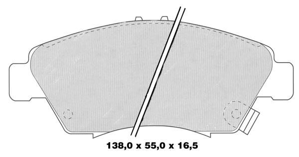 K27 stabdžių trinkelių rinkinys, diskinis stabdys 481-2169427