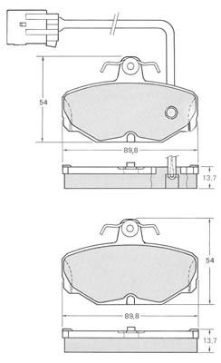 K27 Комплект тормозных колодок, дисковый тормоз 481-2172927