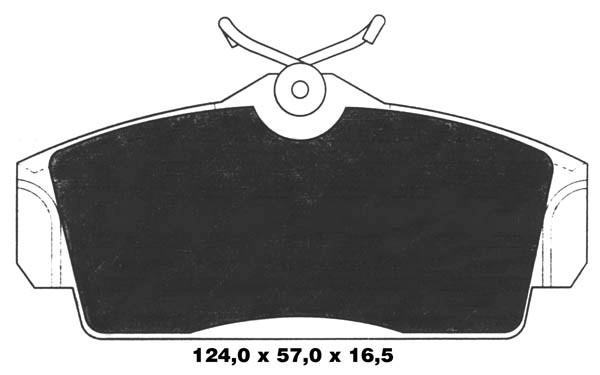K27 stabdžių trinkelių rinkinys, diskinis stabdys 481-2209627