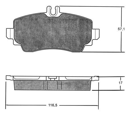 K27 stabdžių trinkelių rinkinys, diskinis stabdys 481-2307027